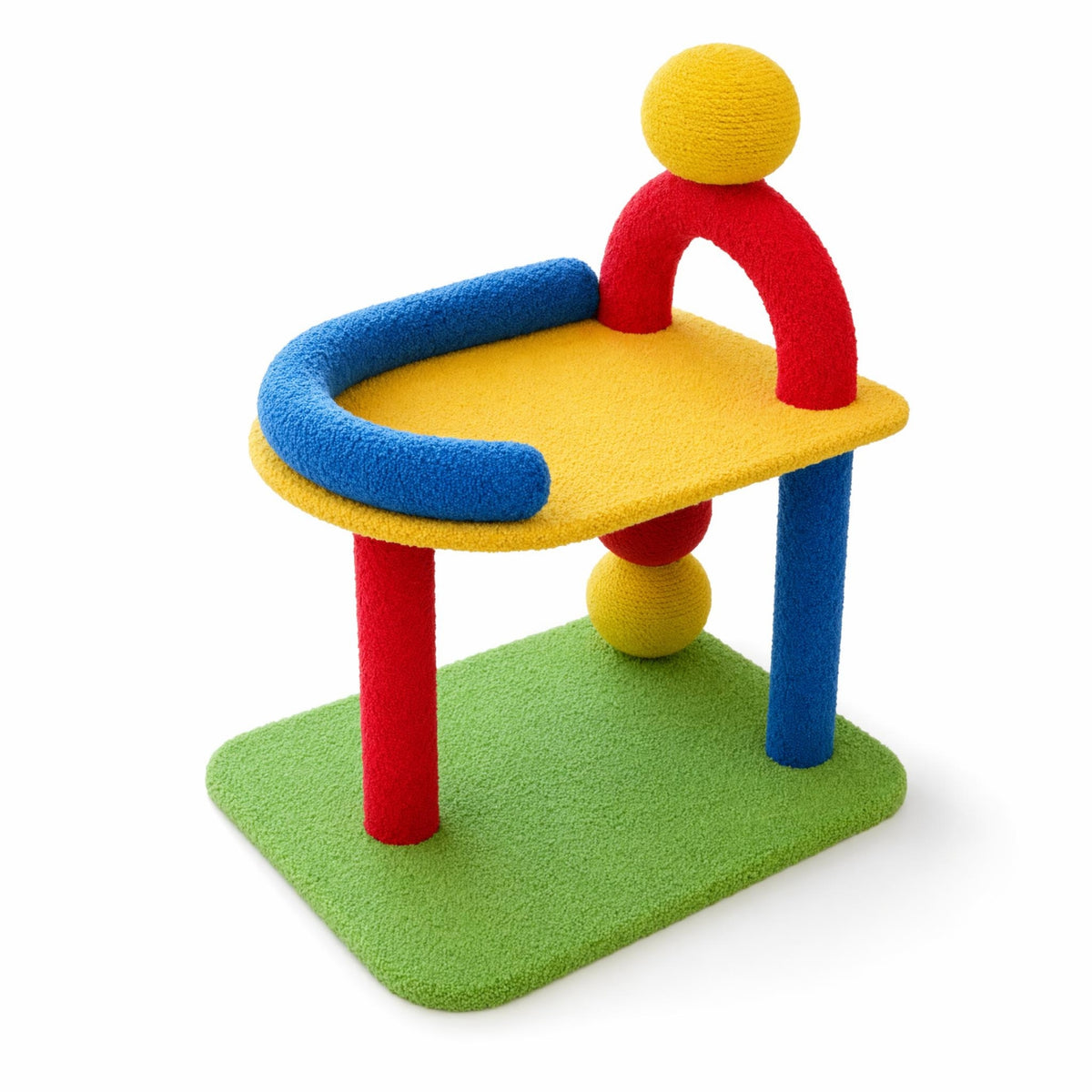 Cat Climbing Tree with Bed Freestanding Cat Climbing Tree with Scratching Posts Comfortable Pet Furnishings for Living Room