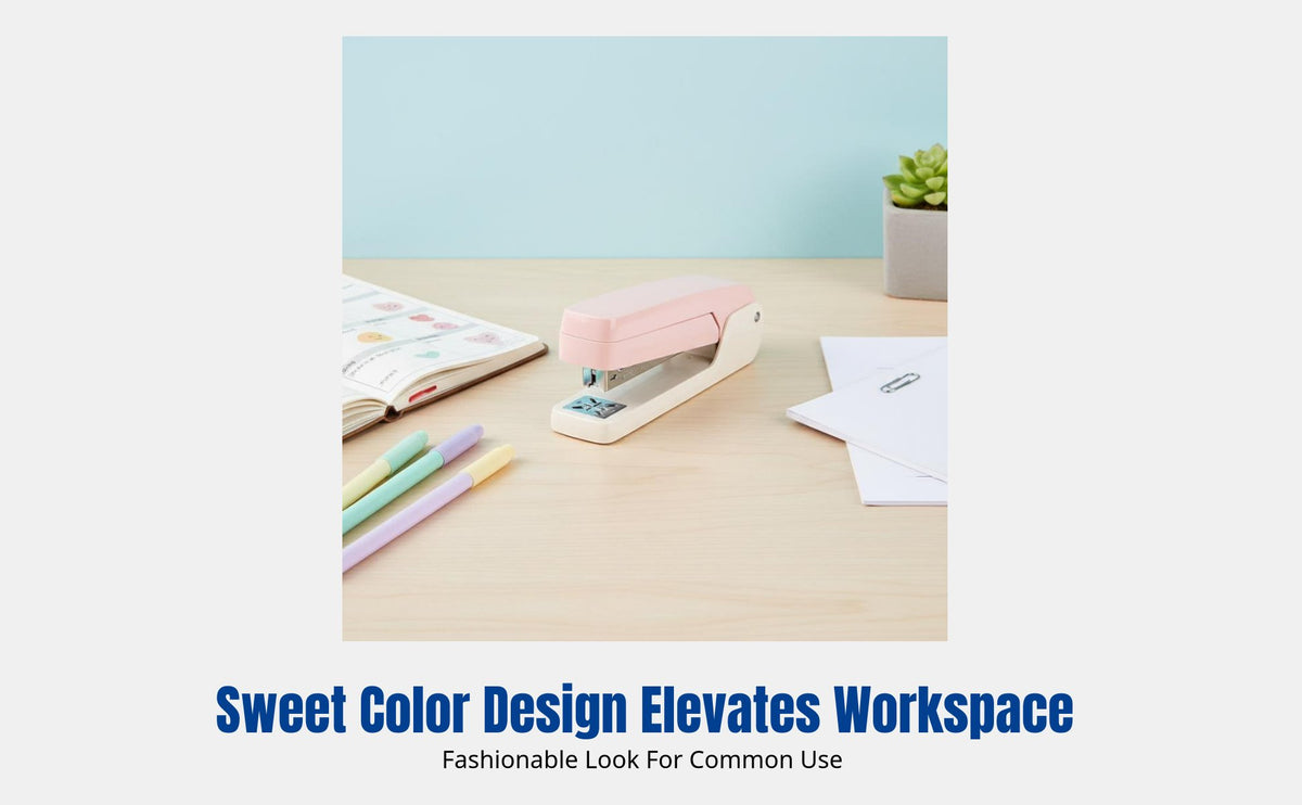 360 Rotating Stapler, Mini Student Desktop Stapler, Effort-Saving, Stylish Office Supply, Assorted Colors