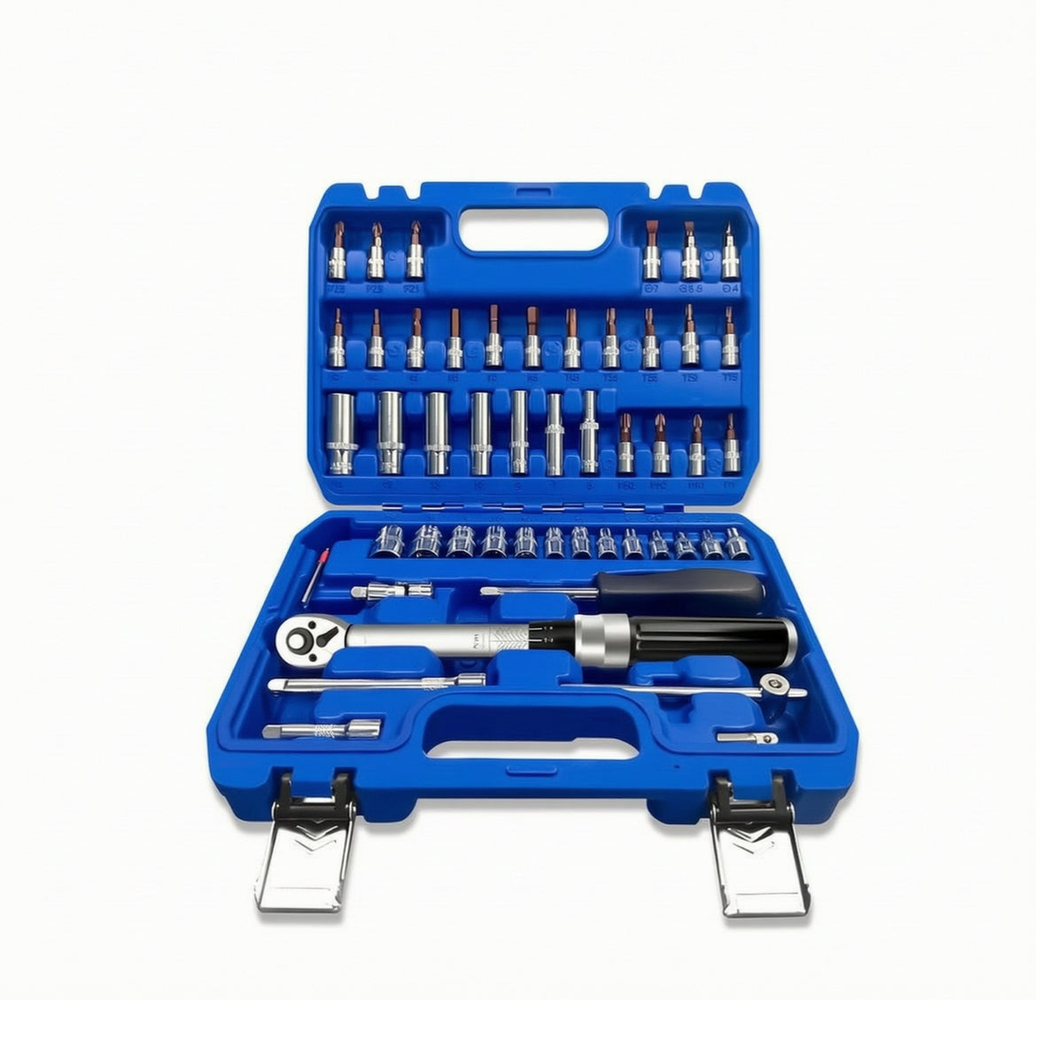 1/4-Inch Tension Wrench Kit 2-30 N.m Tension Wrench with Bit Sockets Quick-Release Tool Ratcheting for DIYers, Mechanics, Garage, Home Repairs