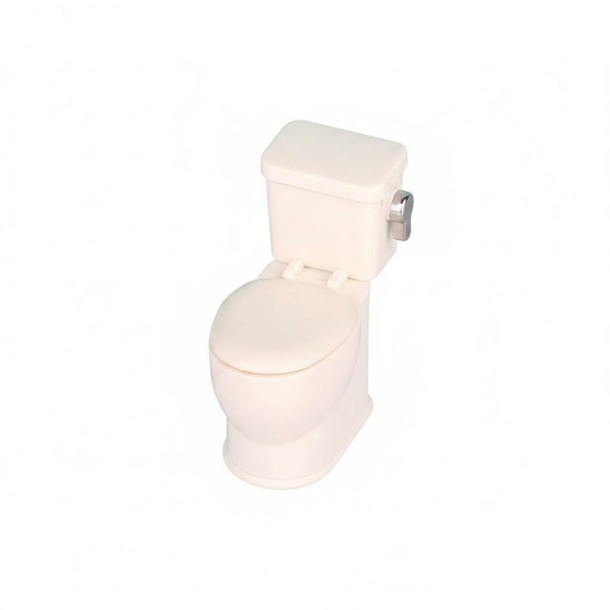 Realistic Design 1:12 Scale Toilet Pretend Play Toy Accessory Movable Lid for Miniature Scene