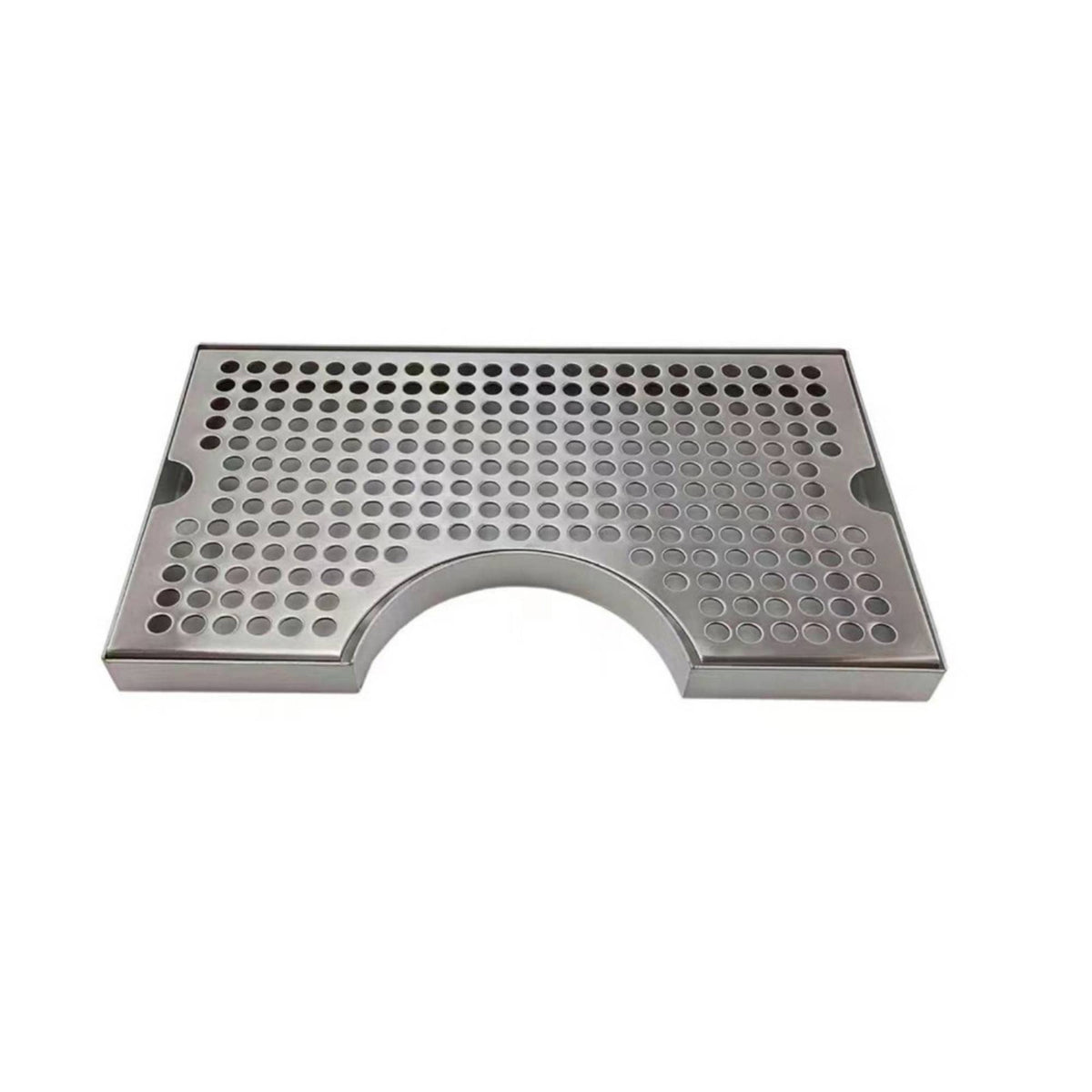 Rectangular Perforated Drainage Tray Flat Stainless Steel Drain Tray Easy to Clean Metal for Baristas