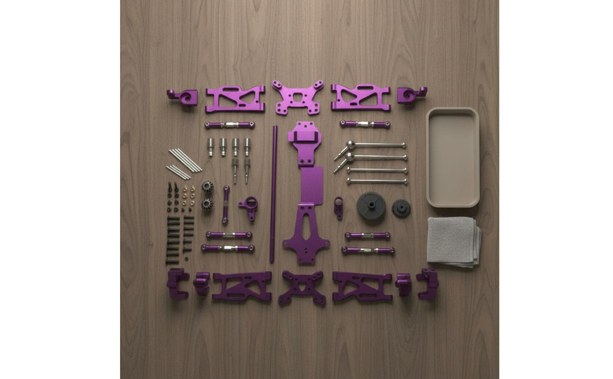 RC Car CVD Axle Set RC Car Control Arm Set Easy to Install Aluminum Replacement Kit for WLtoys 144001 144010 144002 Repair