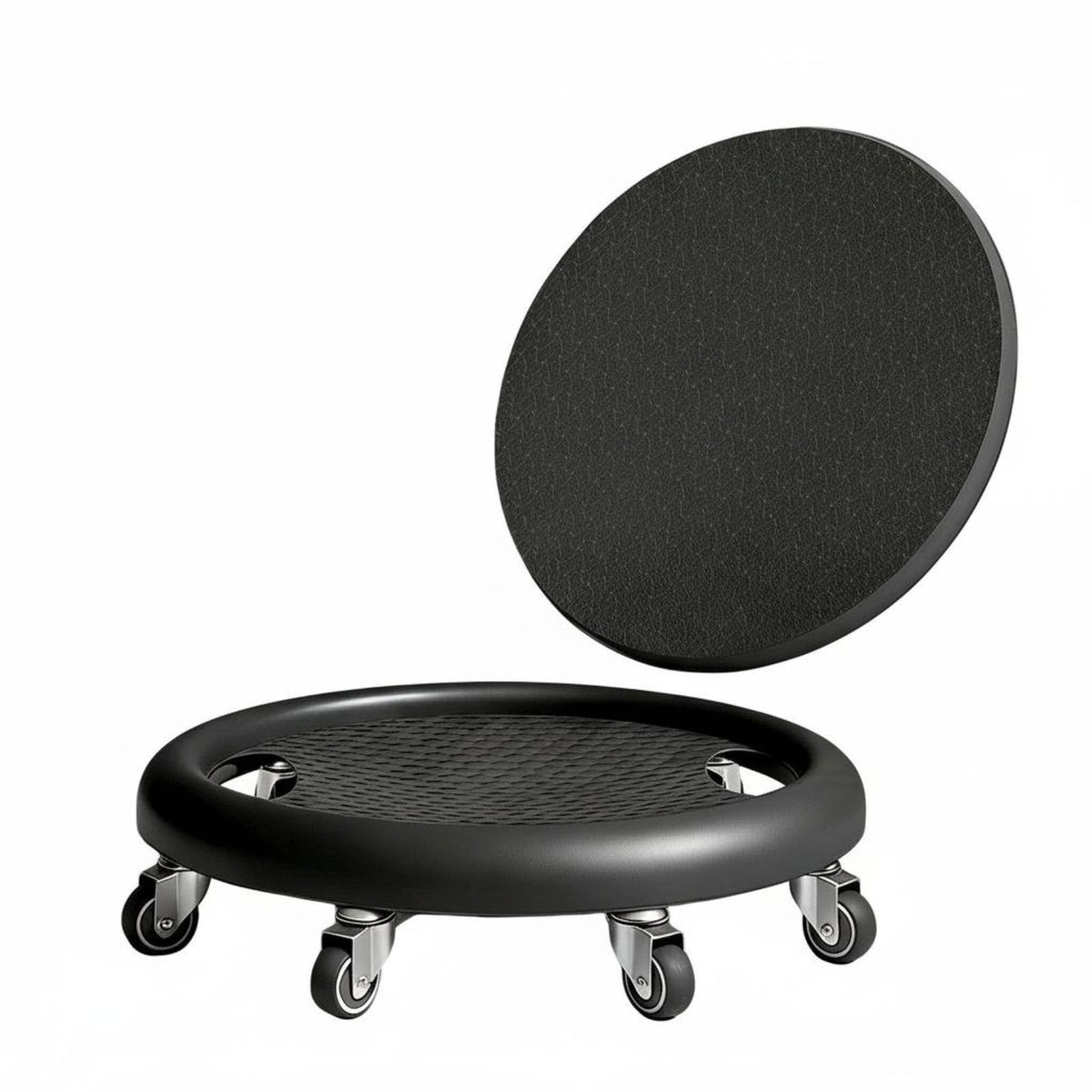 6-Wheel Fitness Wheel Plate Quiet Wheels Sliding Disc Anti-Slip Surface Abdominal Training Disc for Women, Beginners, Home Gym, Living Room