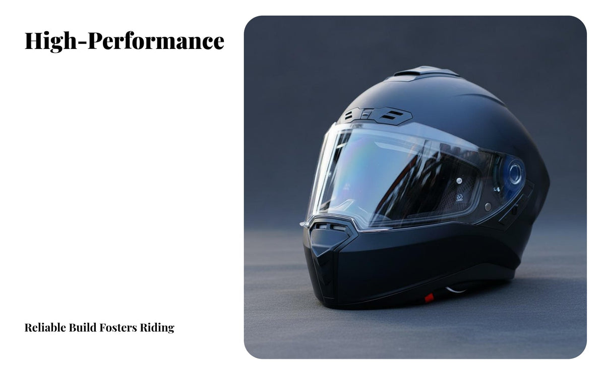 Full-Coverage Headgear High-Strength Shell Double Visor Helmet Removable Washable Liner for Men, Women, Daily Commuting