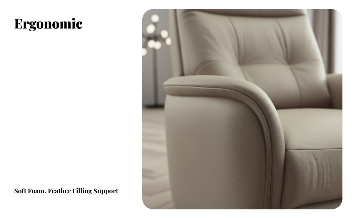 Adjustable spinerest Reclining Armchair Ergonomic ergonomic assistance PushSpine Recliner Chair Extendable Footrest Single Sofa weightless-position design Design for Readers, Movie Lovers, Seniors, Living Room, Bedroom, Study, Home Office