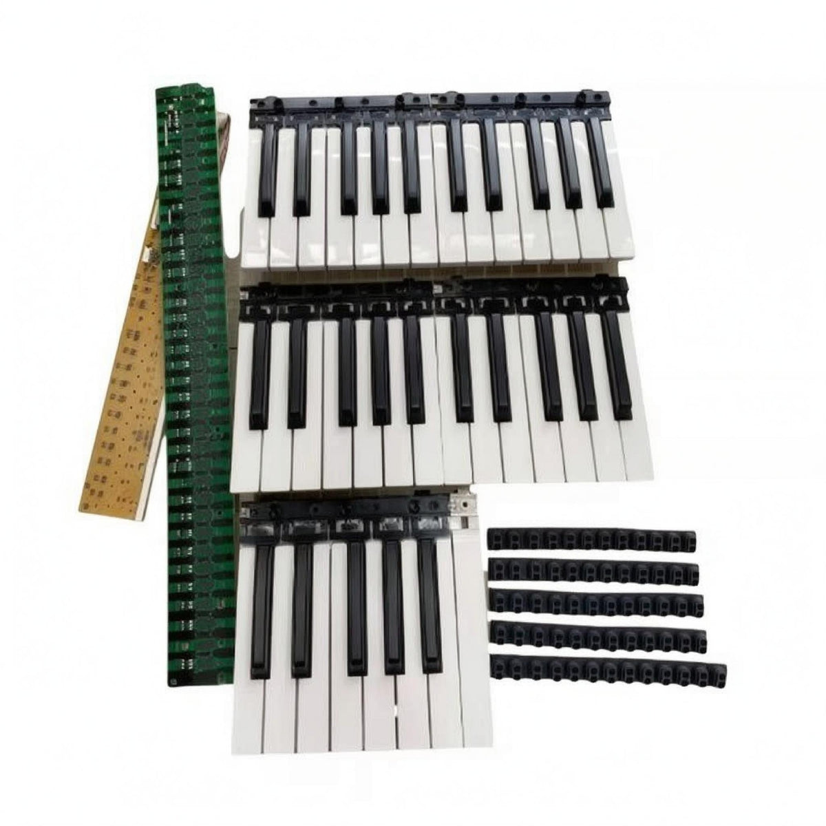 Flexible Ribbon Conductive Rubber Key Assembly Black Frame Electronic Keyboard Module Stable Electrical Transfer Keyboard Connection Strip Long-Lasting