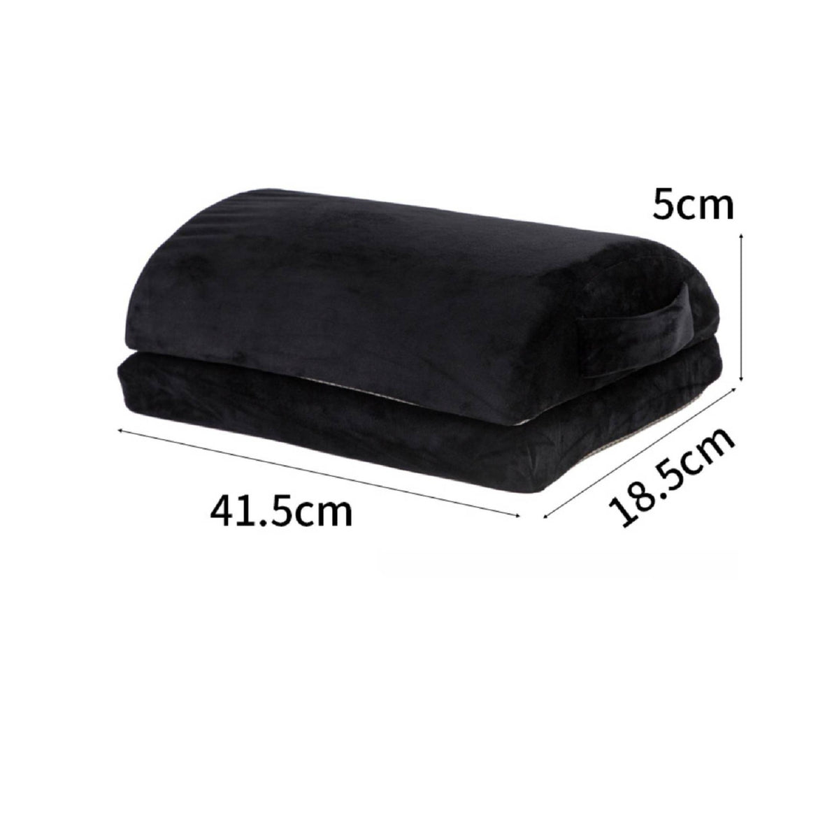 Soft Ergonomic Footrest with Adjustable Height Soft Foldable Footrest Cushion Portable Foot Rest Pillow Supportive for Office Workers, Students, Travelers, Desk, Travel