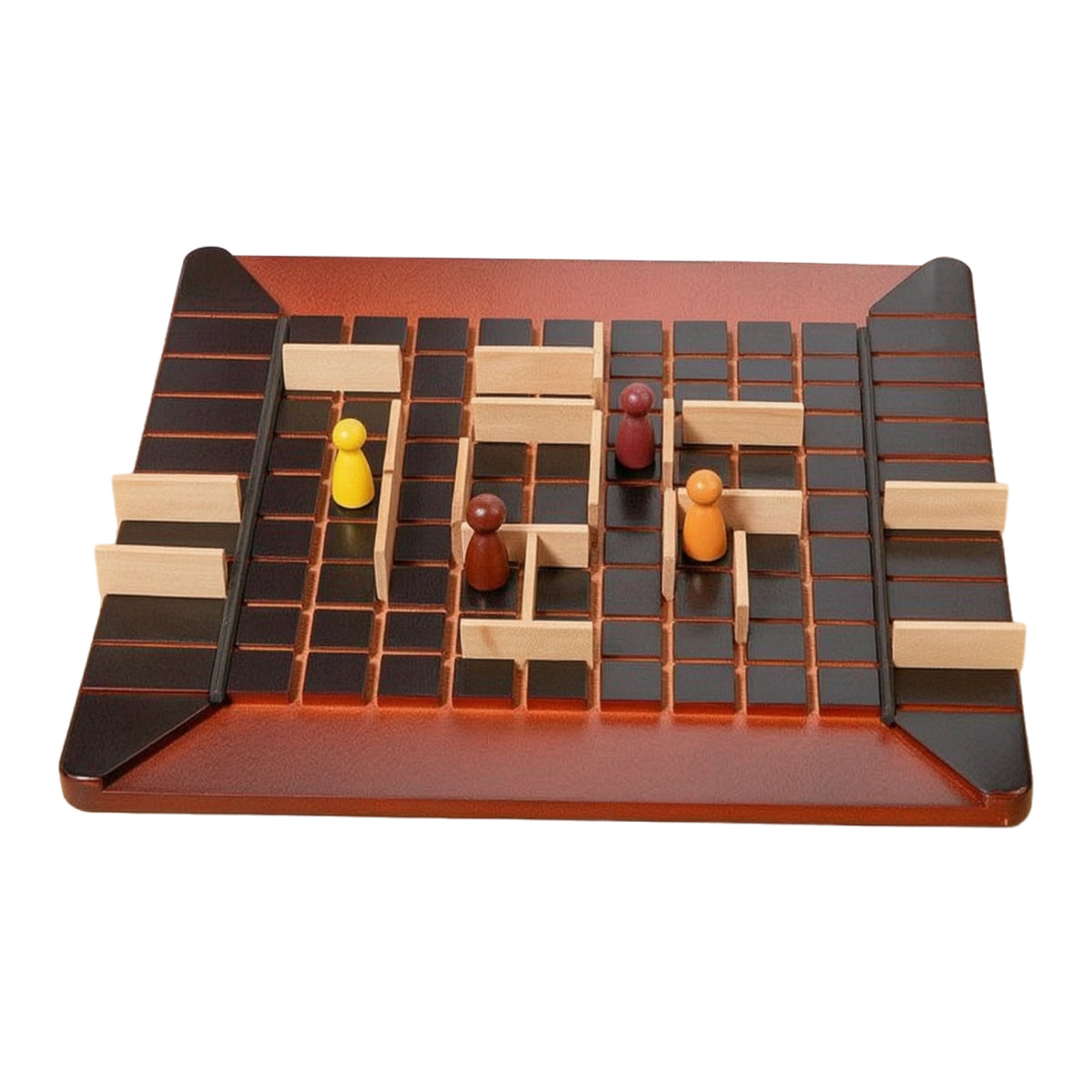 Compact Wooden Maze Game Brain Teaser Maze Board Game Sturdy Toy Portable for Families, Kids, Classroom