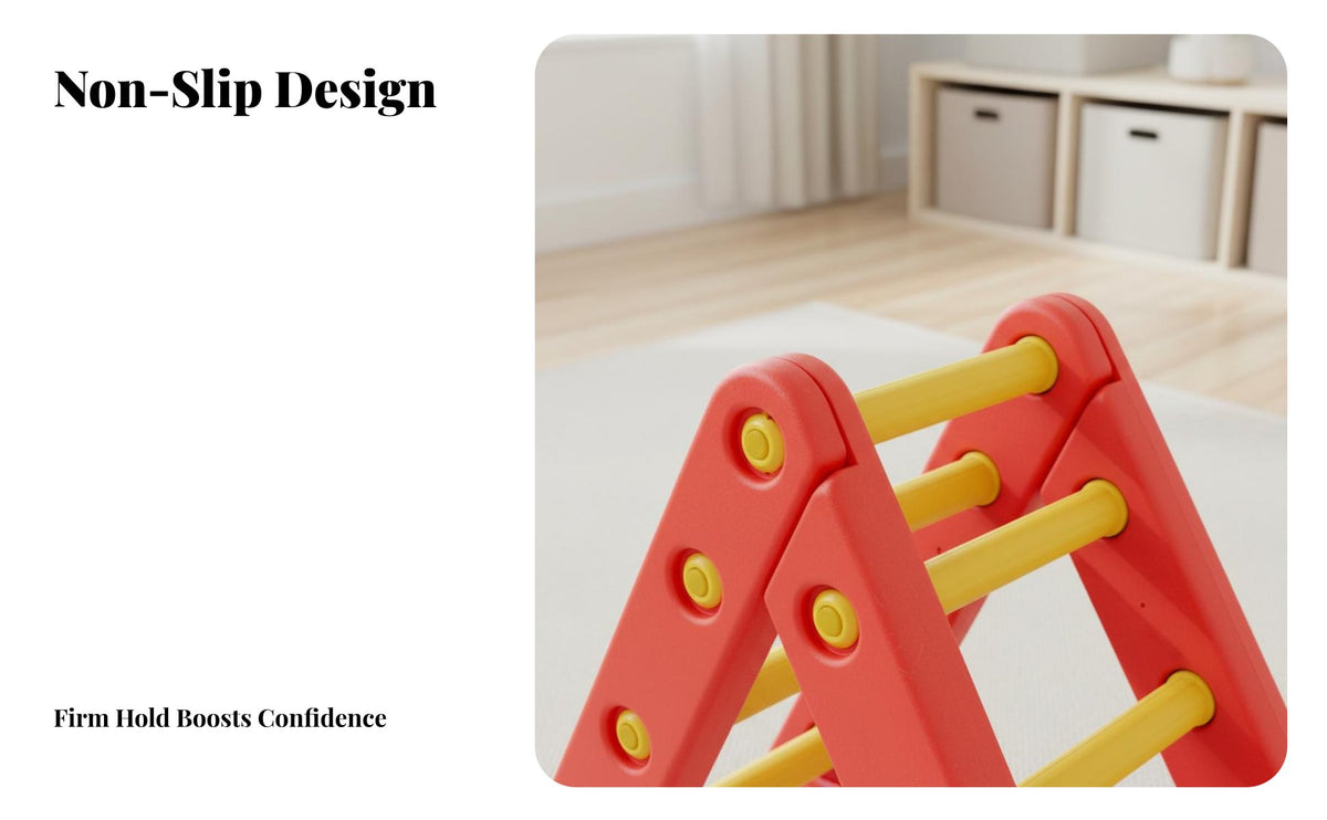 Sensory Training Triangle Climbing Frame Develops Balance Child-Centered Climbing Gym Multi-Functional Pikler Triangle Set Modular Design for Toddlers, Preschoolers, Parents, Playroom, Nursery, Daycare, Living Room