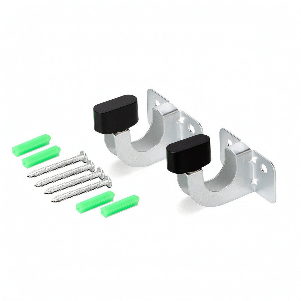 2 Pieces Storage Cart Hook Sturdy Wall-Mounted Hook with Screws Solid for Utility Room
