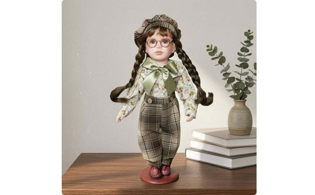 Decorative Ceramic Doll 41 Cm Tall Ceramic Doll Figure Filled Body