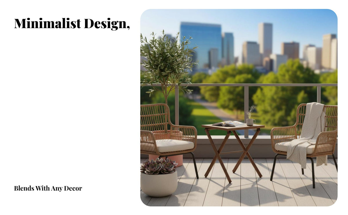 Weather Resistant Rattan Design Balcony Chair Lightweight Metal Frame Garden Chair Strong Load-Bearing Capacity Outdoor Dining Armchair Comfortable Elastic Seat for Restaurant Owners, Homeowners, Adults, Courtyard, Backyard, Deck, Poolside