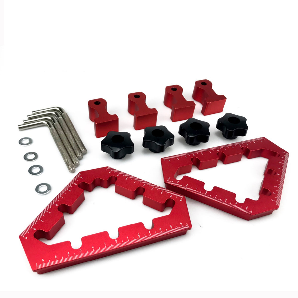 2 Pieces Right Angles Positioning Square Anodized Right Angles Clamp Heavy Duty Corner Clamp for Carpenters, Workshop