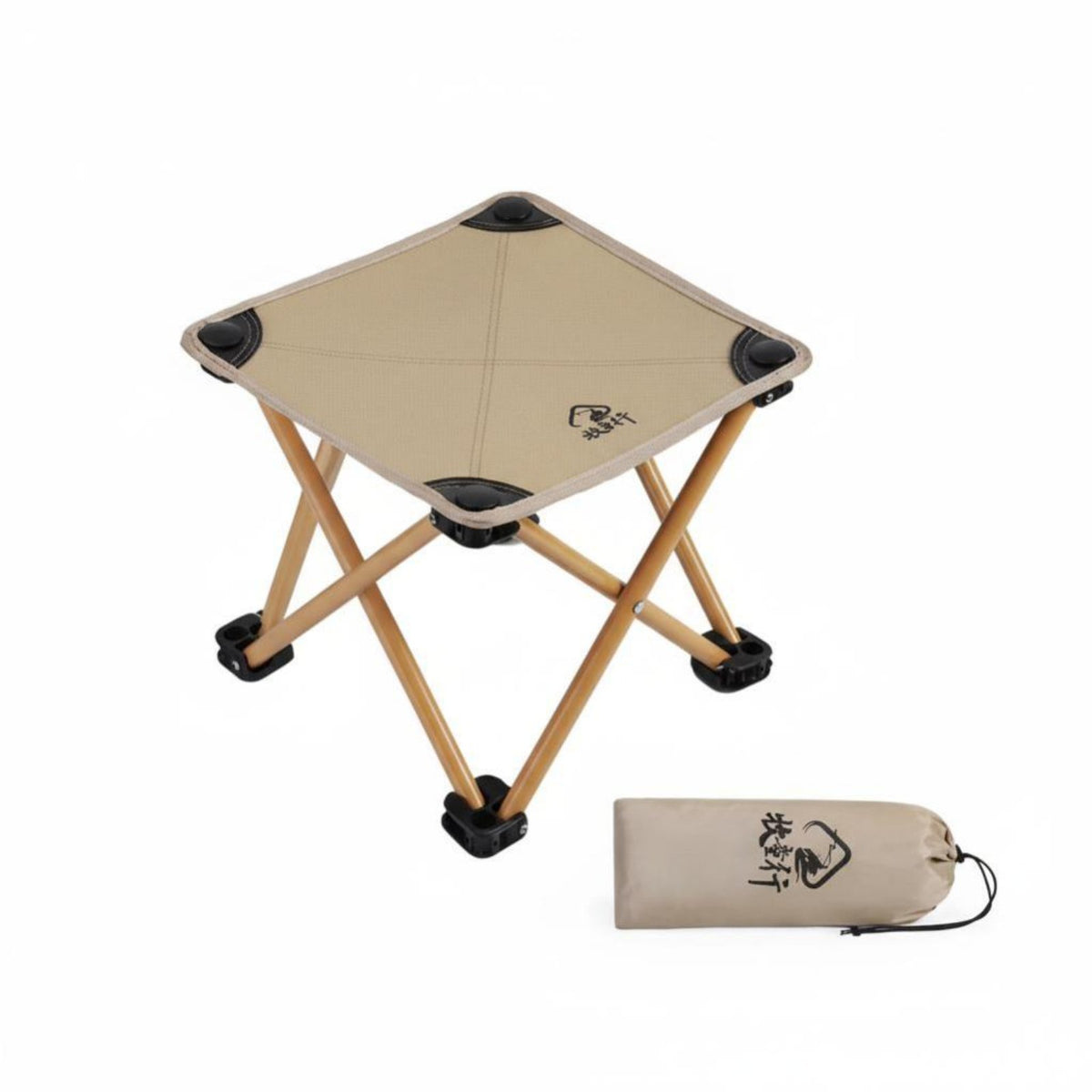 Compact Collapsible Four-leggedLeg Stool Lightweight Portable Seating Quick Folding Design Outdoor Equipment Sturdy Construction for Commuters, Travelers, Travel, Queueing, Picnics, Fishing