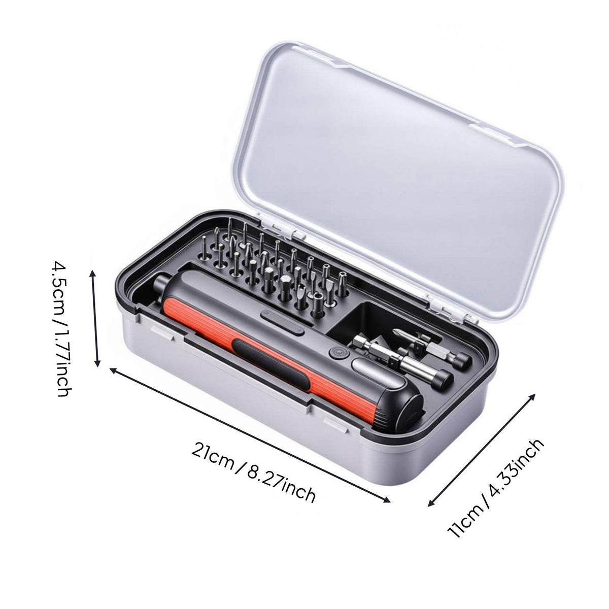 30 Pieces Electric Screwdriver Set LED Display Electric Screwdriver Kit Power Tool for DIY Enthusiasts, Home Repair, Workshop