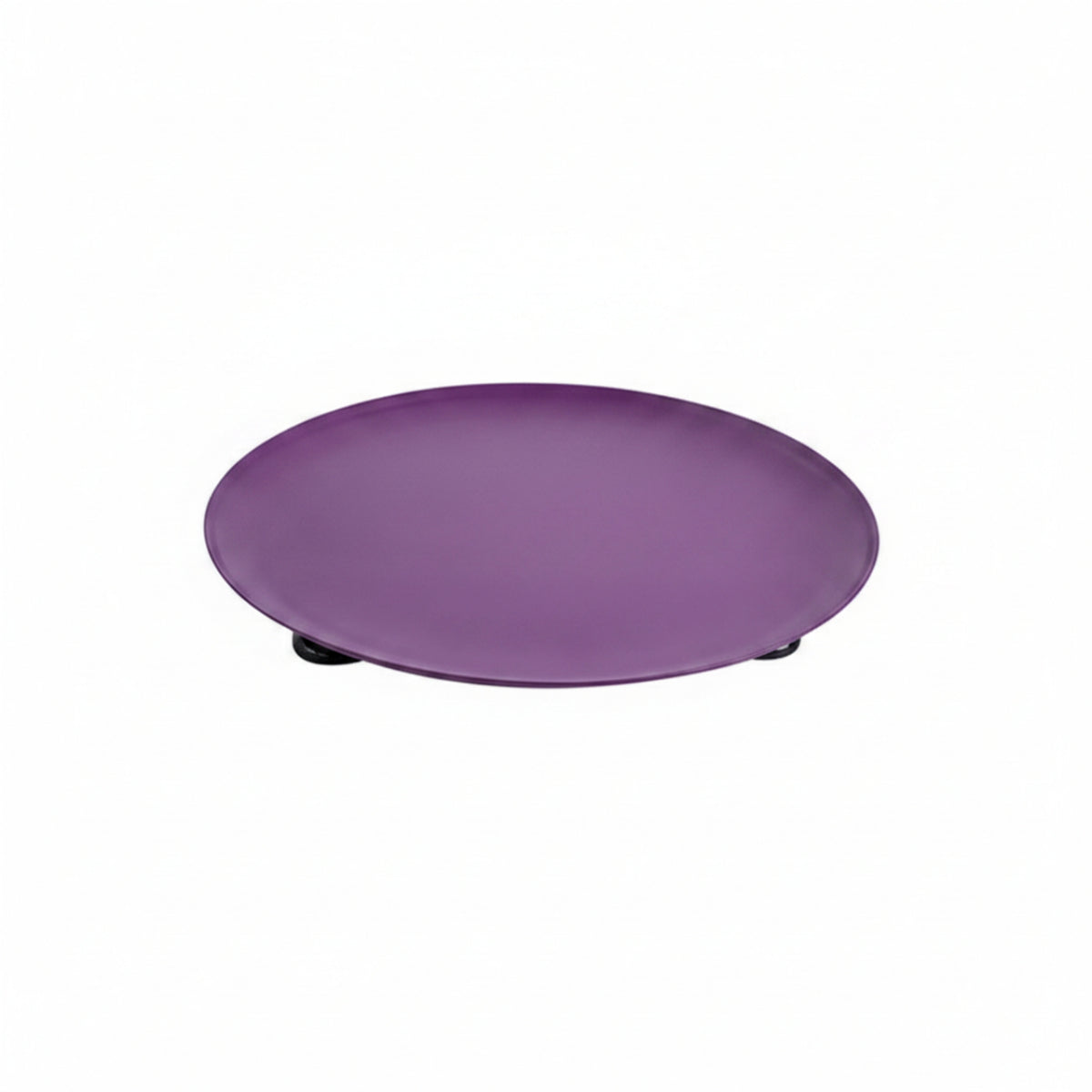Metal Tray with Feet Low-Profile Decorative Metal Tray for Countertop