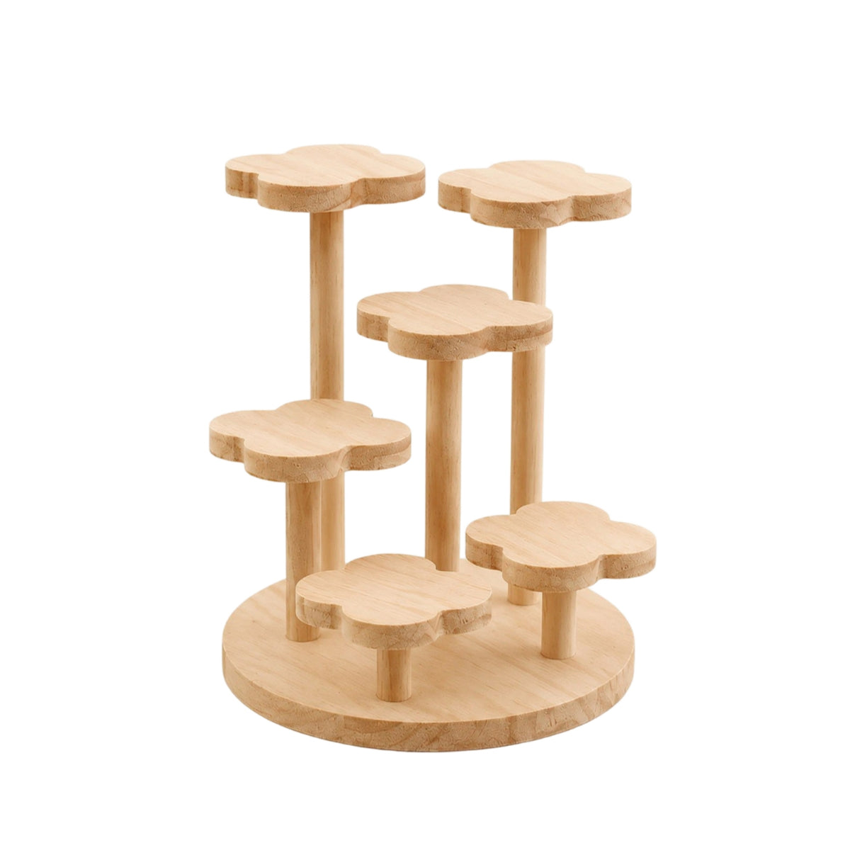Wooden Display Stand Stable Tabletop Riser Sturdy for Collectors