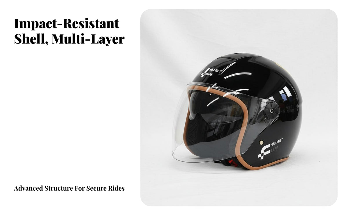 Motorcycle Helmet Four-Season Use Helmet Removable Neck Scarf Guarding Headwear for Women, Adults, Outdoor, Highway Cruising