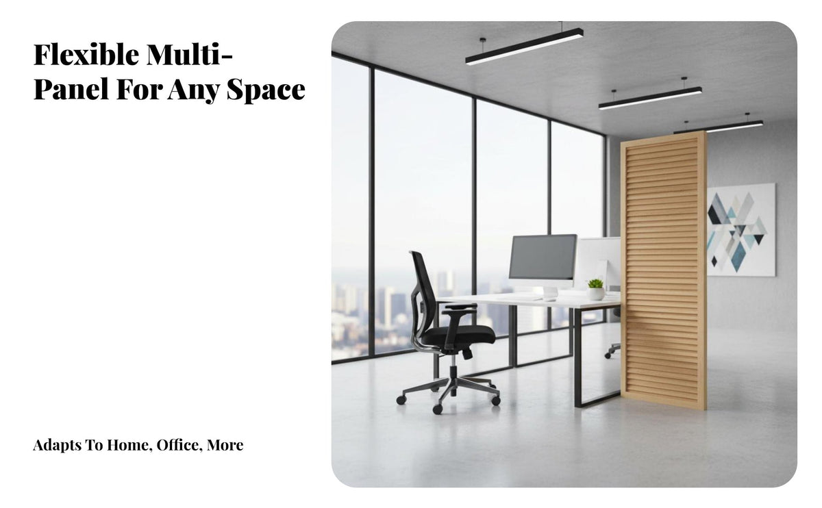 Foldable 3-Panel Folding Screen Freestanding 3-Panel Folding Partition Movable Room Divider Modern Design for Apartment Dwellers, Decor Enthusiasts, Office Workers, Entryway, Bedroom, Conference Call