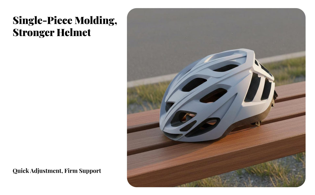 Cycling Helmet Integrally-Molded Asphalt Bike Helmet Head Protection Breathable Safeguarding Gear Collision Resistant for Men