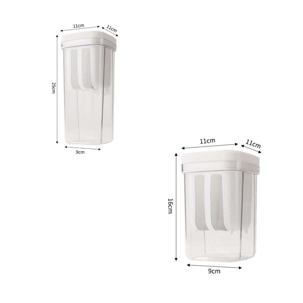 Fine Mesh Yogurt Strainer with Lid Food-Grade Greek Yogurt Maker Easy to Clean Labneh Maker Compact for Refrigerator
