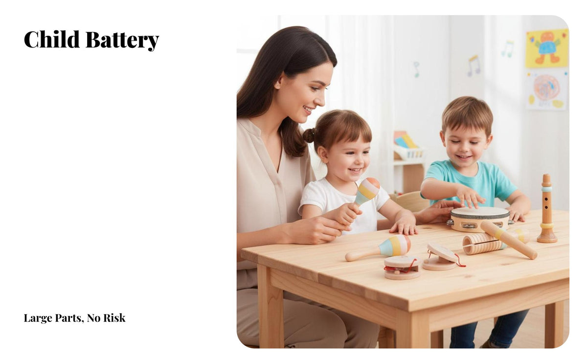 8 Pieces beginner's Wooden Rhythm collection Orff technique Inspired toddler's initial Band Box Early Education Percussion Instrument Set for Daycare Center