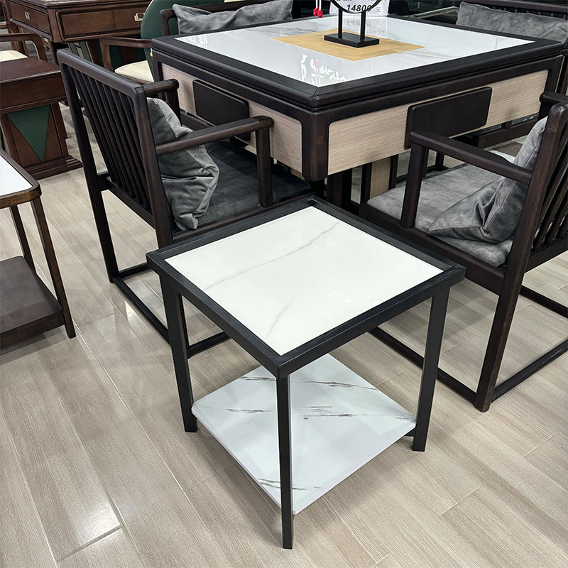 岩板茶几高档茶楼棋牌室专用茶几麻将桌旁茶水架棋牌室家用通用