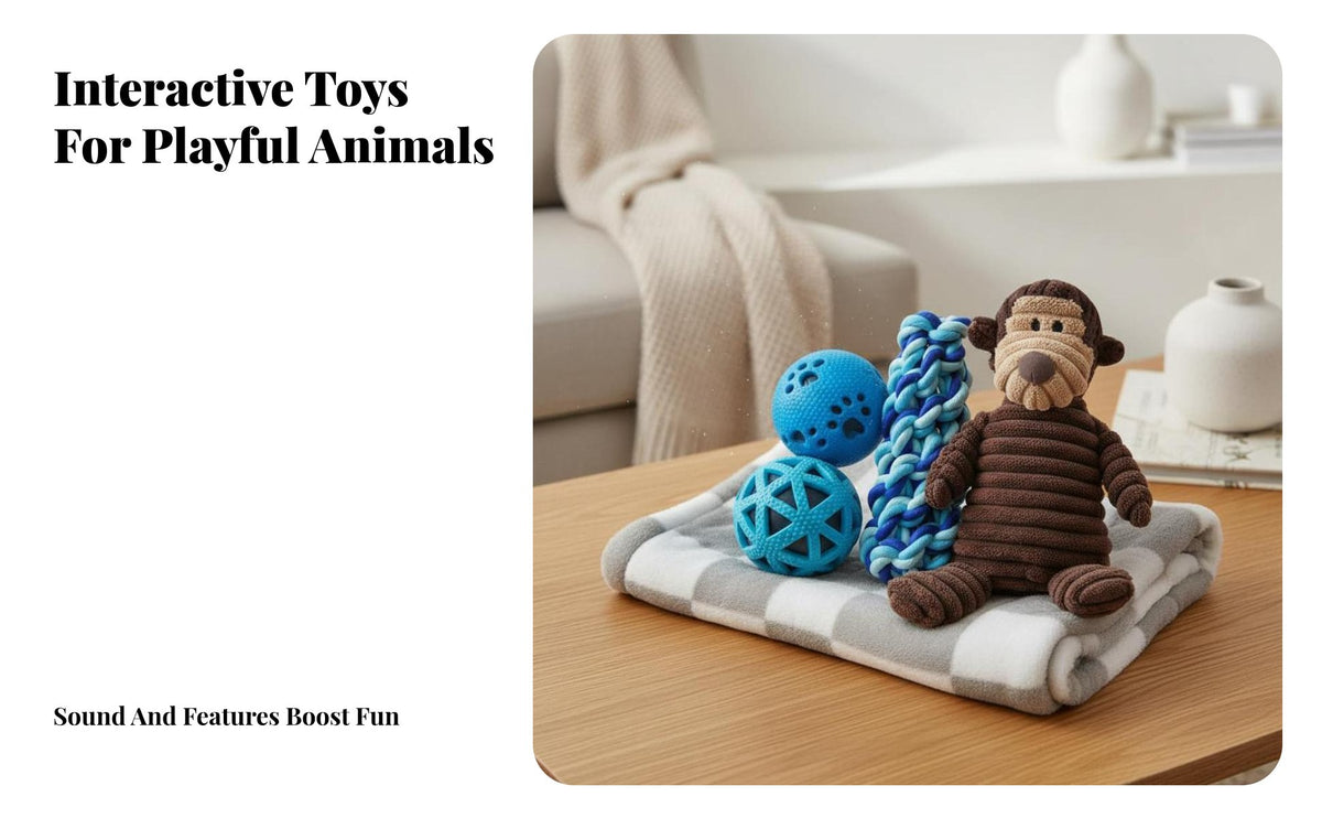 5 Pieces Dog Toy Gift Box Boredom Relief Dog Toy Gift Set Squeaky Toys Soft Rope Ball Blanket Set for Dogs, Young Dogs, Birthday, Fun Time, Cuddling