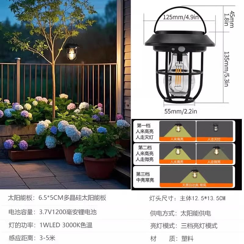 太阳能户外灯家用庭院造景氛围灯花园装饰路灯人体感应地插草坪灯