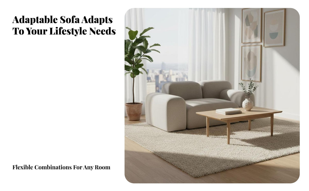 Lowsleek sectional Sofa Nordic visual design Living Room Furniture Minimalist & design Upholstered Couch for Families, Homeowners, Studio Flat, Lounge Area