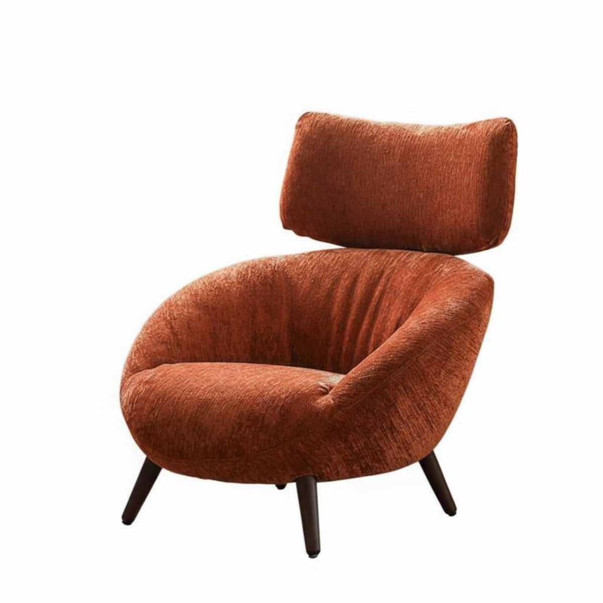 Minimalist Design Upholstered Highrear Armchair Signature design Upholstered highrear armchair Textured Upholstery Single Sofa Thick Cushioned for Adults, Homeowners, Book Lovers, Bedroom, Lounge Area, study corner, Home Office