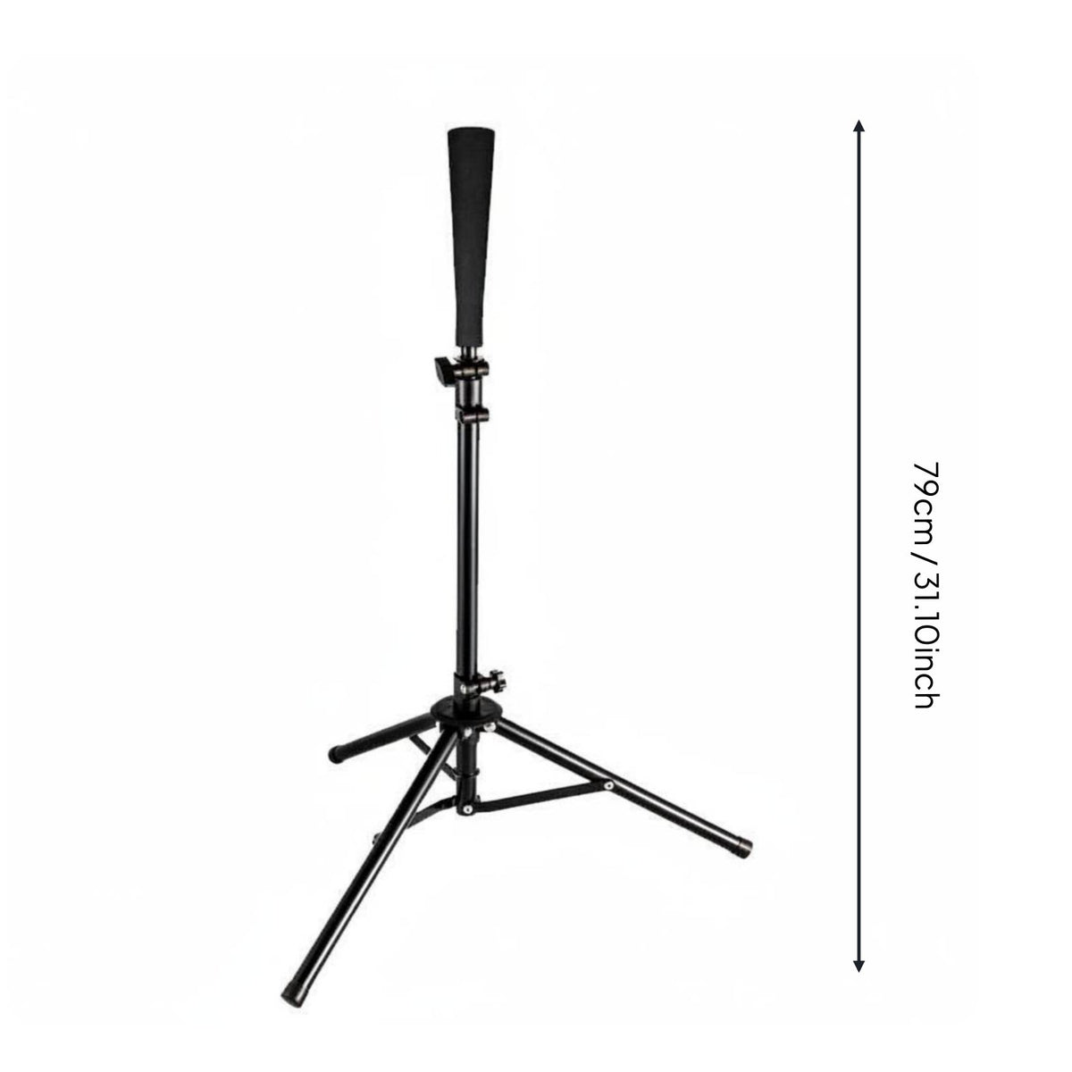 Sturdy Rubber Top Baseball Batting Tee Easy Setup Softball Hitting Stand Portable Tripod Hitting Tee for Beginners, Training