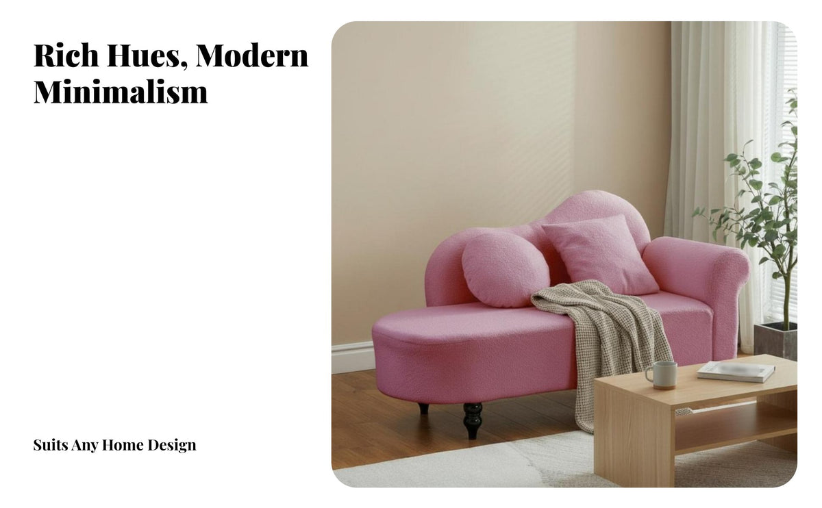 Cream & aesthetic Curved Teddy Sofa space-efficient Size Living Room Furniture Space-Saving Loveseat Minimalist Design for Apartment Dwellers, Interior Decorators, Clothing bavailableique, Small areas, Reception Area, study corner