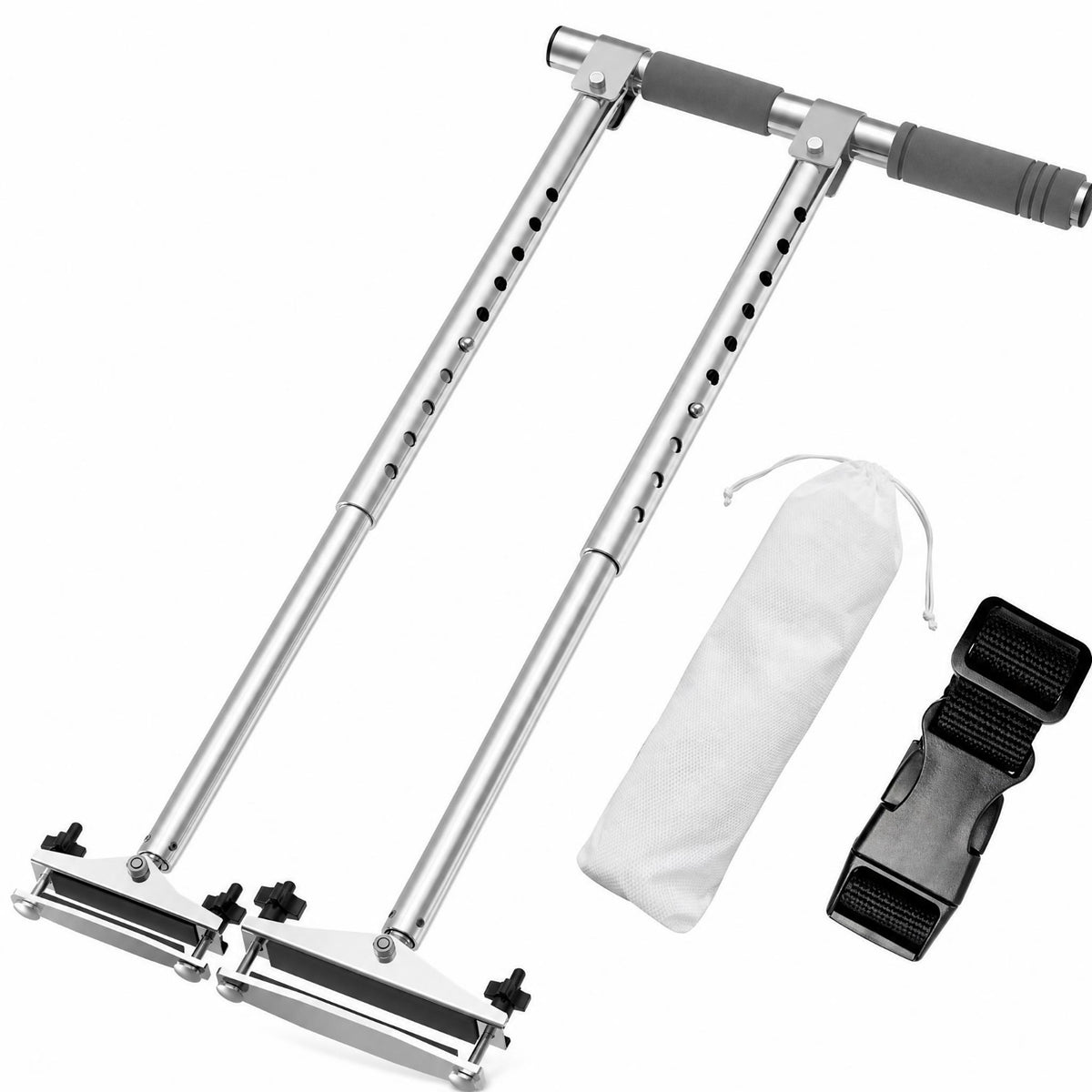 Foam Grip Adjustable Car Hand Control Two-barBar Portable Hand Control Perforated for Disabled Drivers