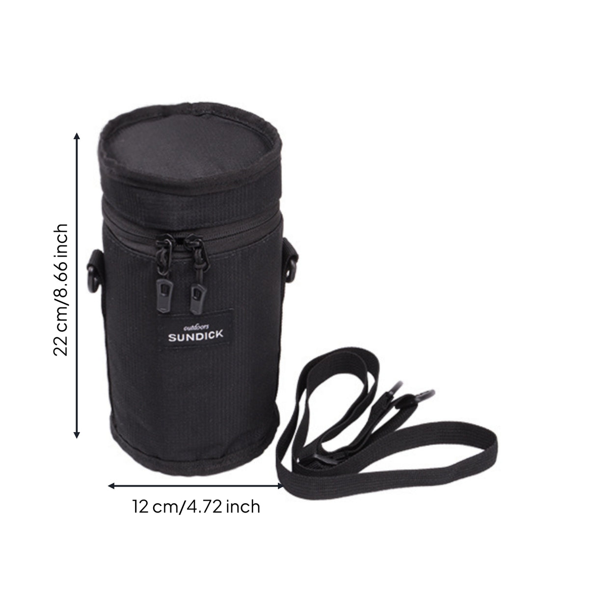 Water Bottle Carrier with Shoulder Strap Detachable Water Bottle Holder with Shoulder Strap Guarding for Commuting