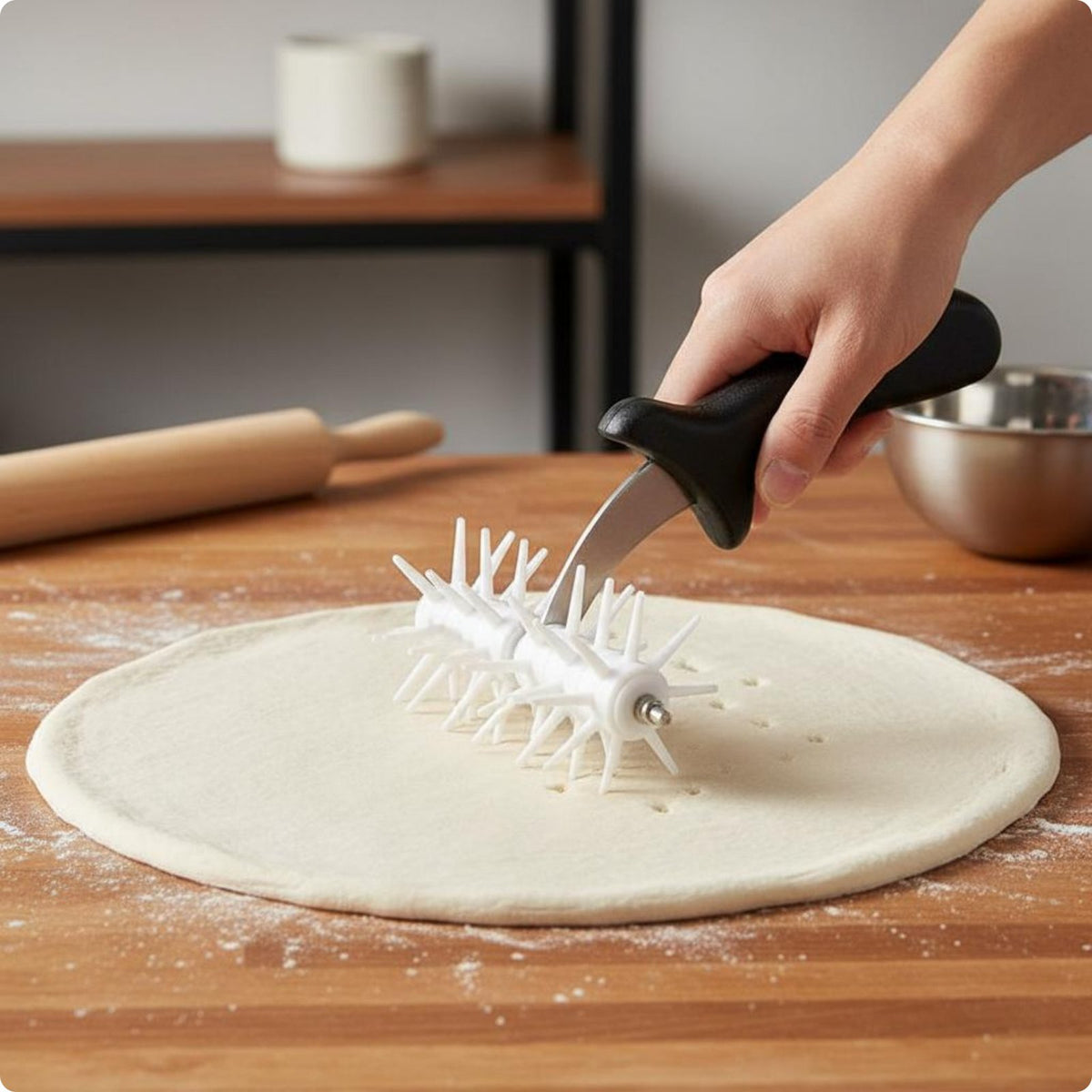 Pastry Docking Tool Easy to Clean Pizza Pastry Docker Prevents Blistering