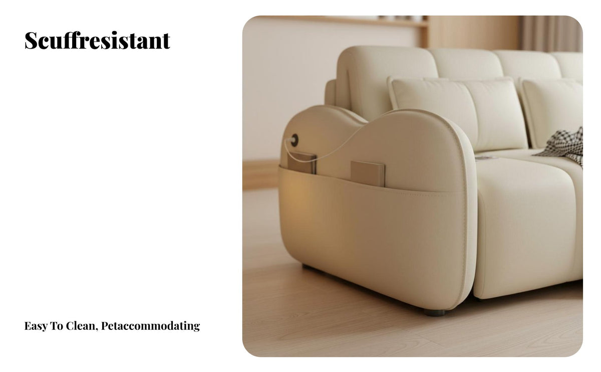 Electric Folding Motorized Daybed Multi-Functional Pull-expandable Sofa Bed Space Saving Living Room Furniture Modern Design for Apartment Dwellers, Homeowners, Students, Small Spaces, Bedroom, Home Office