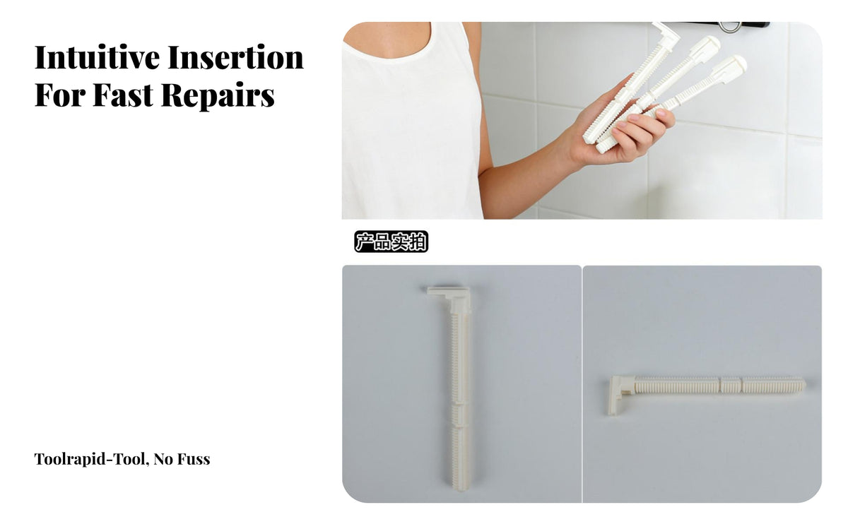 Flush Panel Linkage with Rod Pieces | Translucent White Construction, Wall-Hung, Toilet Flush Panel Part, for restroom Renovation