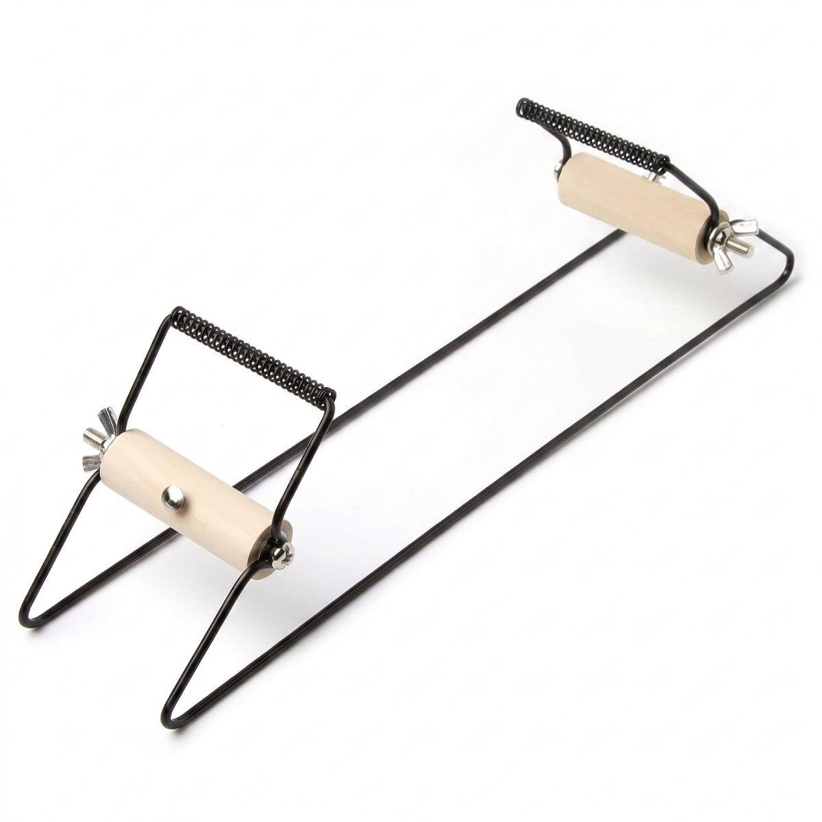 Adjustable Bead Loom with Wooden Rollers DIY Metal Bead Loom Long-Lasting Stable for Hobbyists