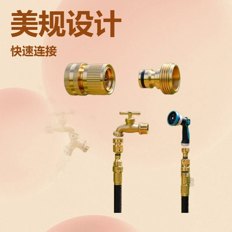 Garden Hose Quick Connector Set 3/4 GHT Male and Female