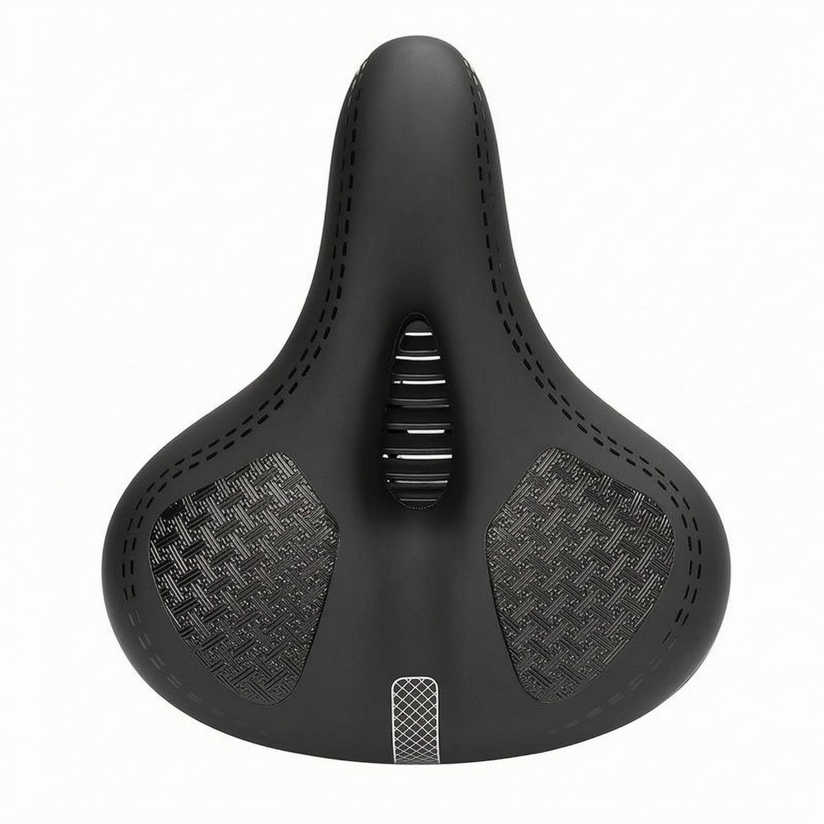 Ventilated Bike Saddle Spring-Supported Padded Bike Saddle Pressure Relieving Comfort