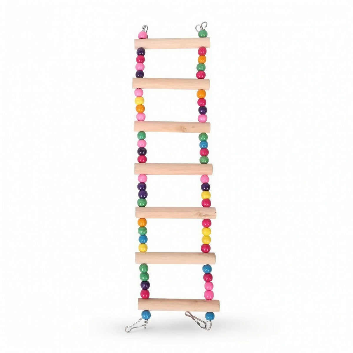 Colorful Bird Ladder Safe Hanging Bird Toy Interactive Climbing Ladder Bright for Pet Birds