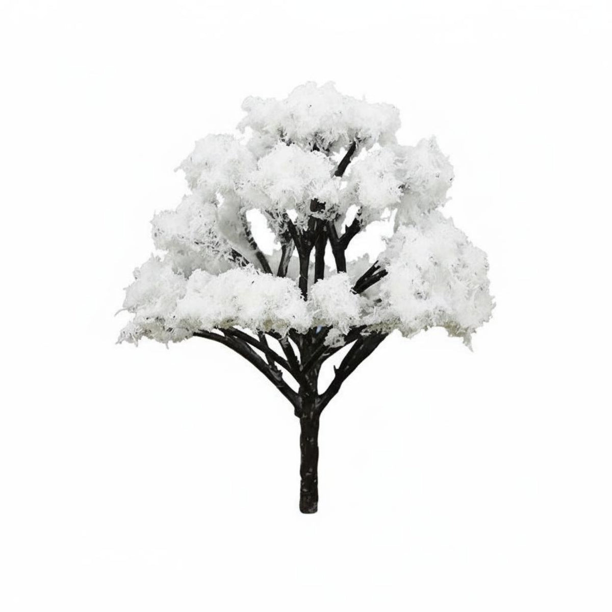 Realistic Appearance Snow Covered Model Tree Mixed Sizes Snow Frosted Model Trees Sturdy for Architectural Models, Dollhouses