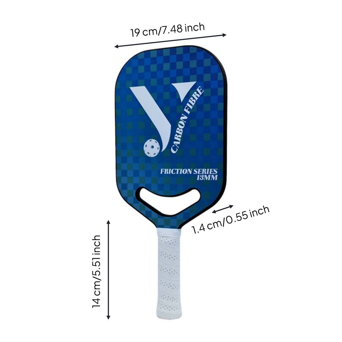 Balanced Power and Control Carbon Fiber Pickleball Paddle Lightweight Competition Grade Pickleball Paddle Shock Absorbing Sports Equipment USAPA Approved for Professionals, Tournaments