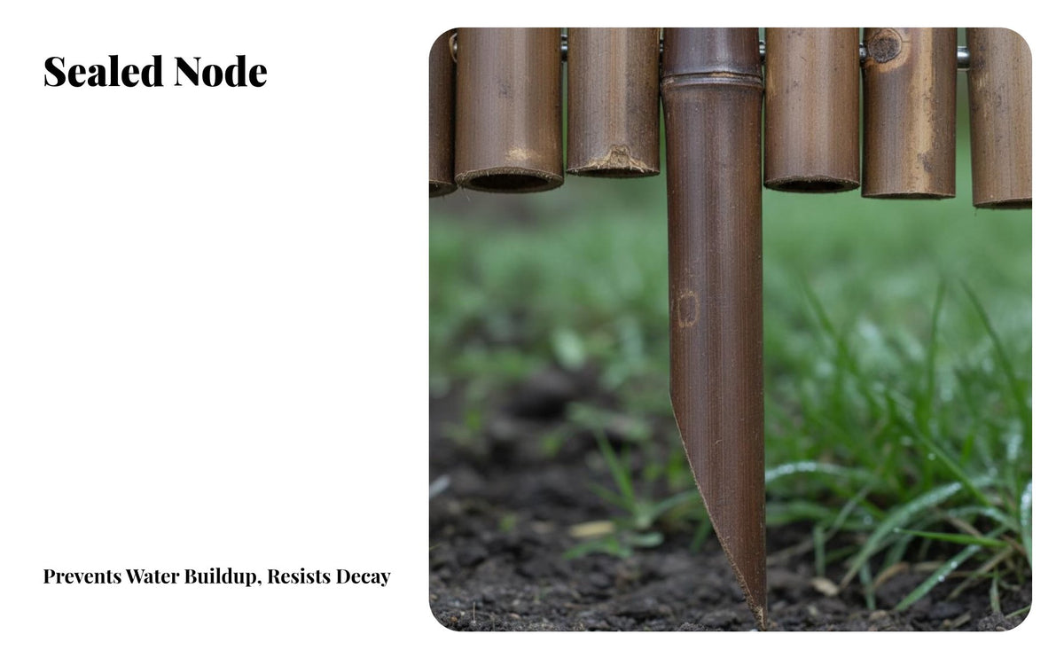 Weather-Resistant Bamboo Garden Border Fence Long-Lasting Bamboo Garden Border Adjustable Size Decorative Lawn Edging Roll Installation-Effortless for Landscapers, DIY Enthusiasts, Homeowners, Vegetable Plot, Flower Bed, Pathway, Patio