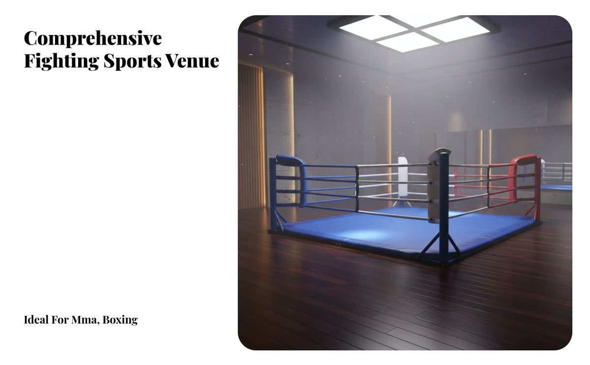 MMA Eight-Sided Cage Competition Ready Boxing Arena Heavy Duty Construction Fighting Stage for Professionals, Athletes, Gym