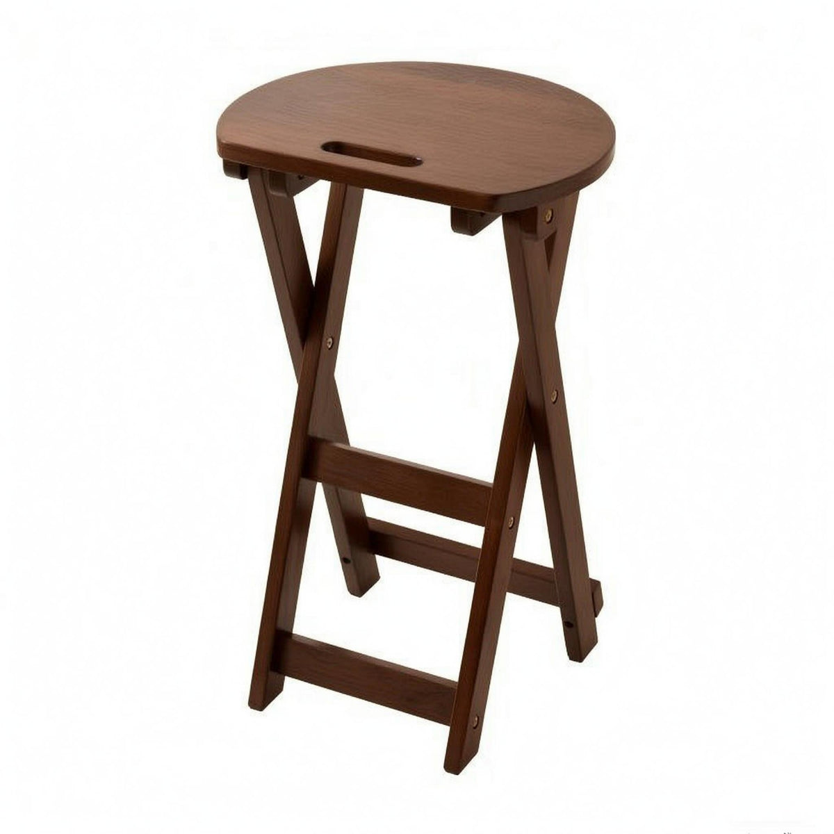 Foldable Wooden Stool Easy to Stow-Away Wooden Stool Outdoor Furniture Hinged Solid Wood