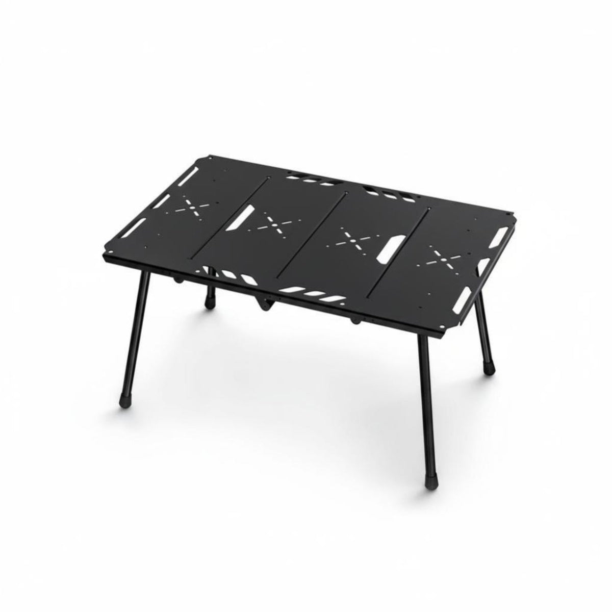 Foldable Collapsible Grill Table with Storage Lightweight Modular Cooking Station Quick Setup Camping Equipment Cooktop Compatible for Motorcycle Travelers, Outdoor Enthusiasts, Picnickers, Picnics, Barbecues, Beach