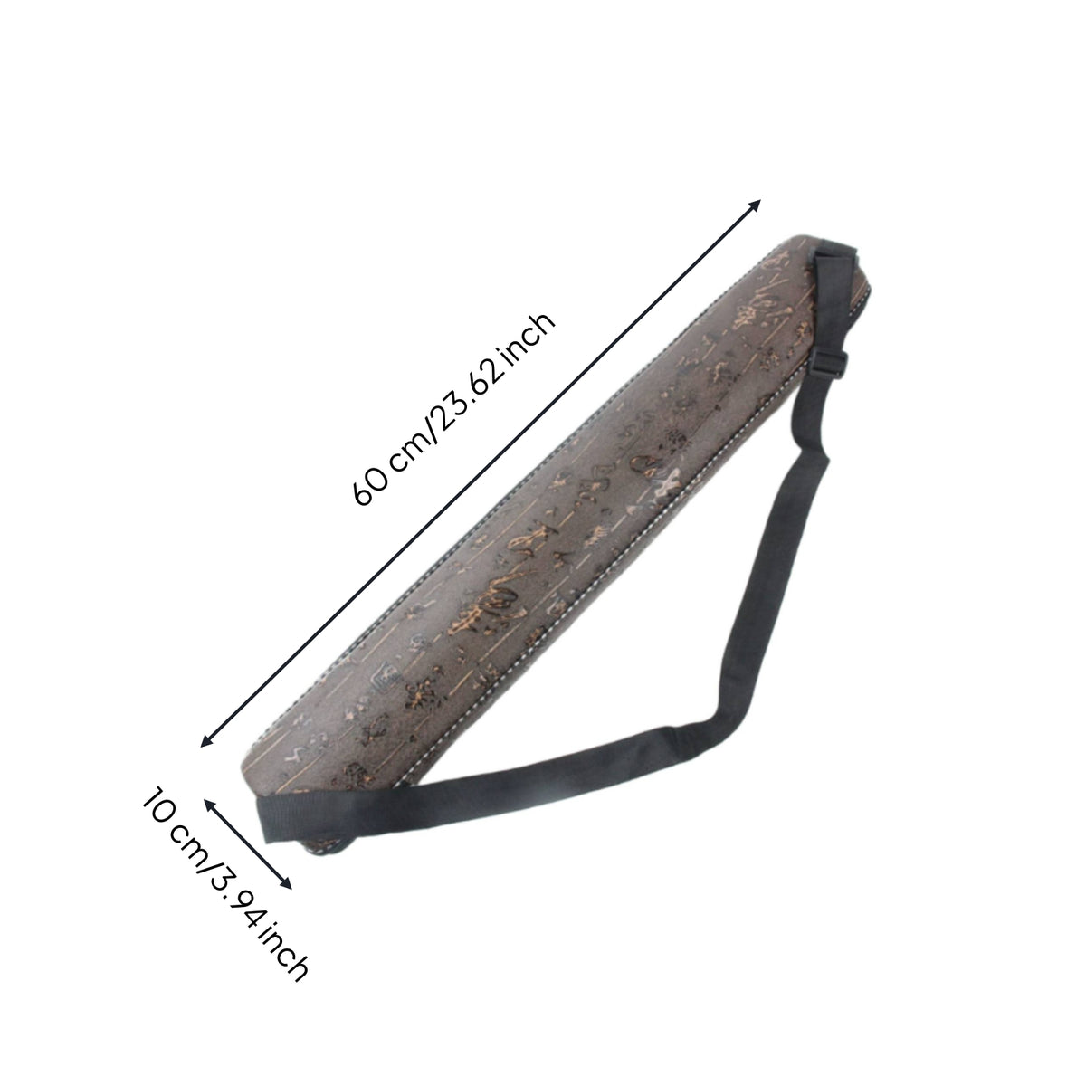 Zippered Bawu Instrument Case Carry Handle Padded Instrument Case for Instrumentalists, Commuting