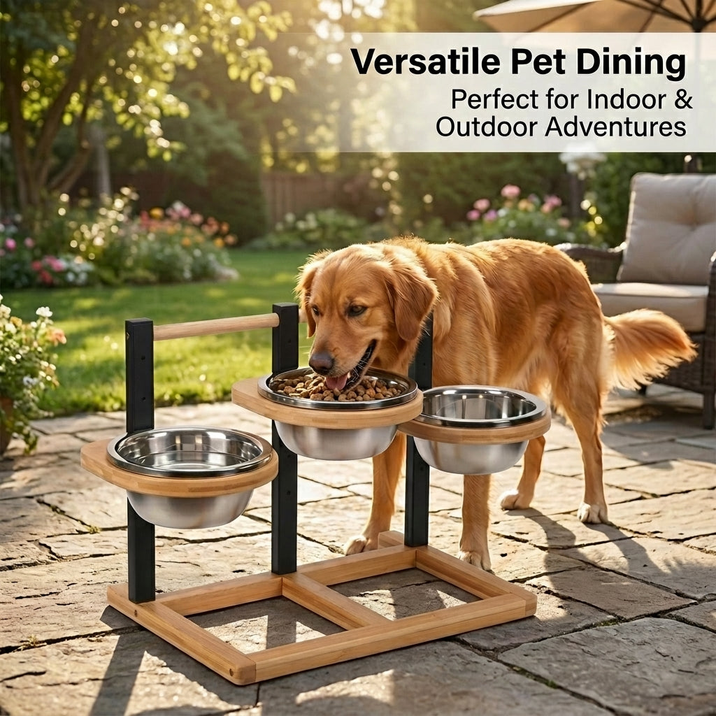 Feeder, Dry Food Dispenser, Pet Feeder for Felines, Single Serving Station, Sturdy Metal Pet Bowl, Dry Food Storage Container
